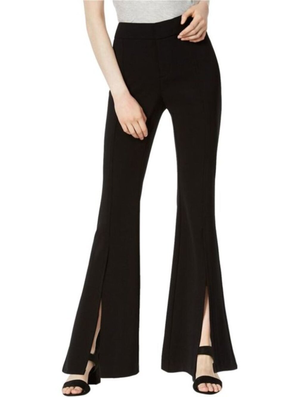Bar III Split Leg Wide Leg Trousers in Black NWT Size 12